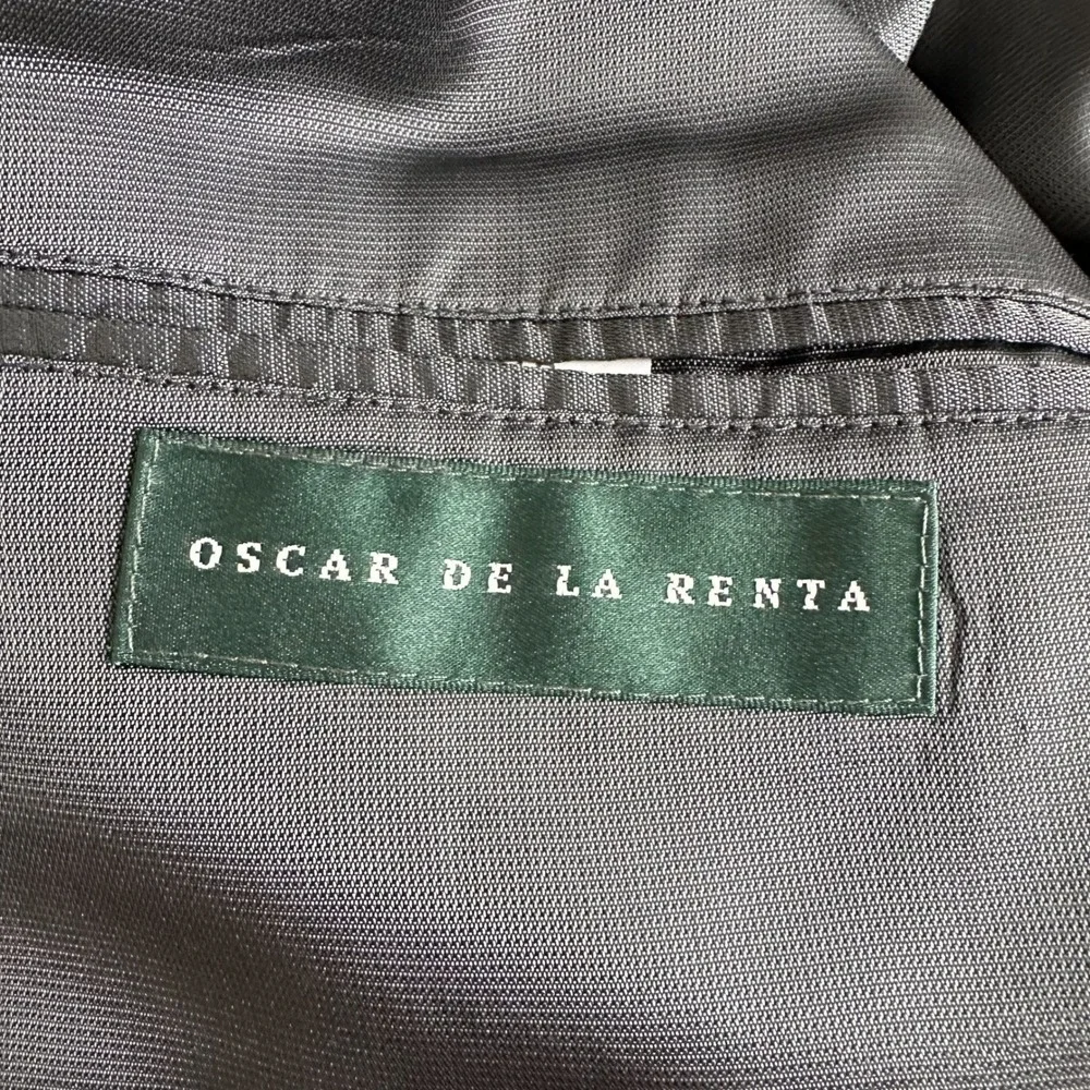 Oscar de la Renta Men's Blazer Jacket 44 R Black Wool Cashmere Nylon Old Money - Picture 6 of 10